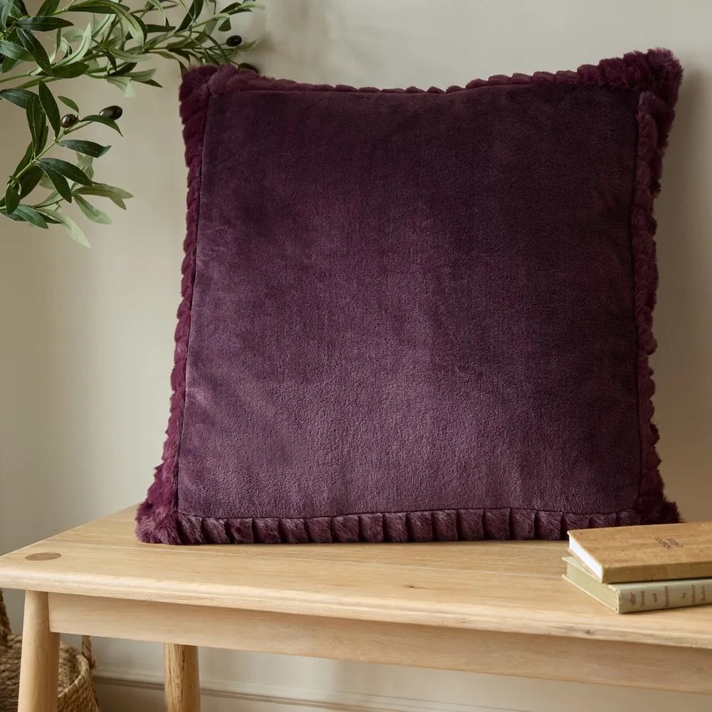 Cuscino decorativo in micropile 55x55 cm Velvet and Faux Fur – Catherine Lansfield