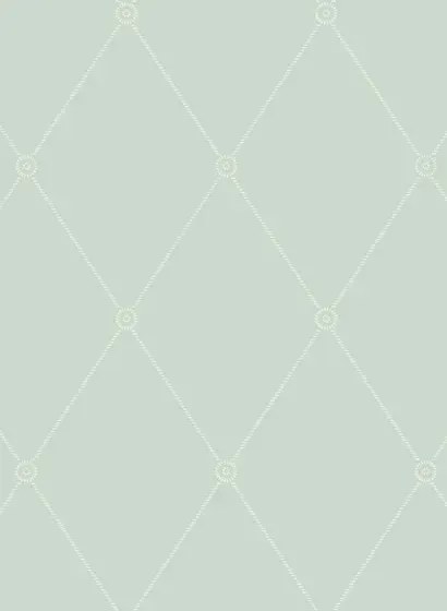 Cole & Son Carta da parati Georgian Rope Trellis - Duck Egg