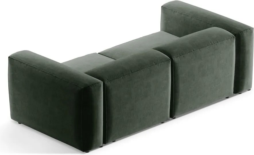 Divano verde 224 cm Bergamo – Cosmopolitan Design