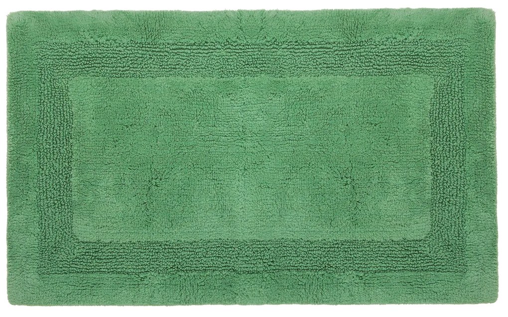 Tappeto bagno 50x80 cm in cotone verde