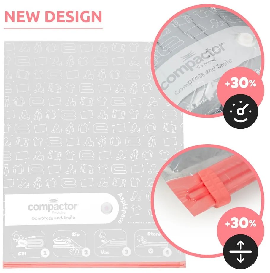 Sacchetti per il vuoto in set da 10 pezzi Space M - Compactor