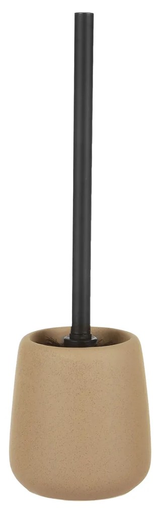 Porta scopino WC beige in stoneware