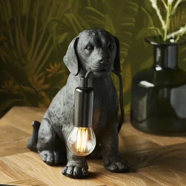 Endon 107365 - Lampada da tavolo PUPPY 1xE14/7W/230V nero