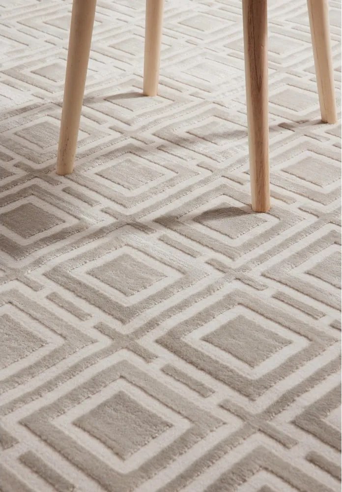 Tappeto color crema 160x235 cm Perles Howlite – Elle Decoration