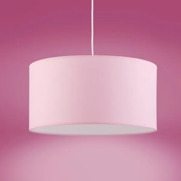 Lampadario a sospensione con filo RONDO KIDS 1xE27/15W/230V rosa