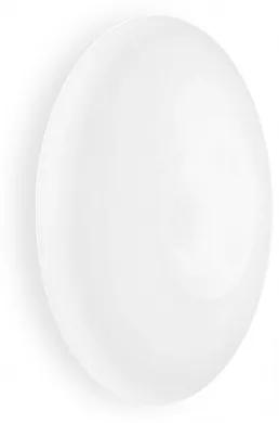 Ideal Lux -  Plafoniera GLORY PL5 D60  - Plafoniera bianca dallo stile intramontabile, con diffusore in vetro soffiato e acidato. Montatura rifinita in nickel satinato. Design italiano.