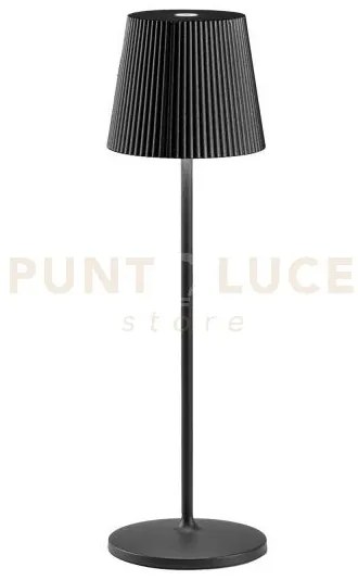 Gls055-  lampada ricaricabile a batteria nero a led 3000k 240lm 3w