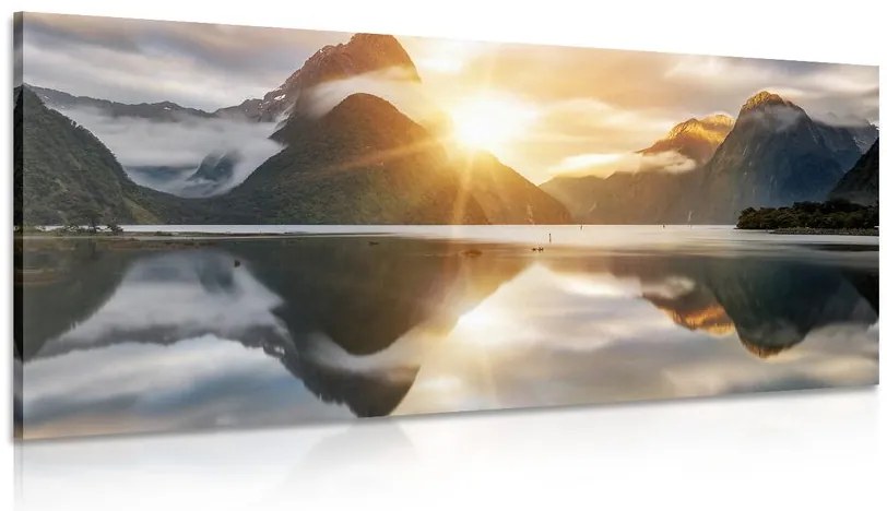 Stampa su tela – Milford Sound all'alba