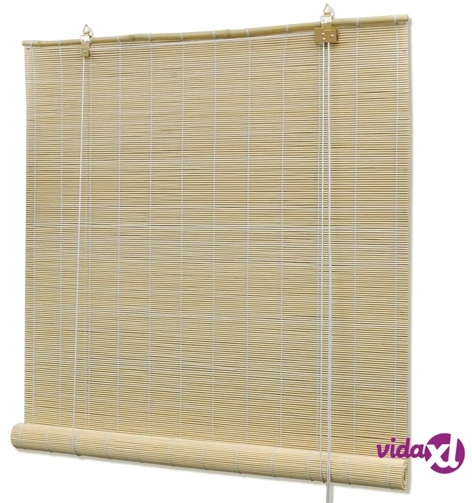 vidaXL Tende a Rullo in Bambù Naturale 120x160 cm