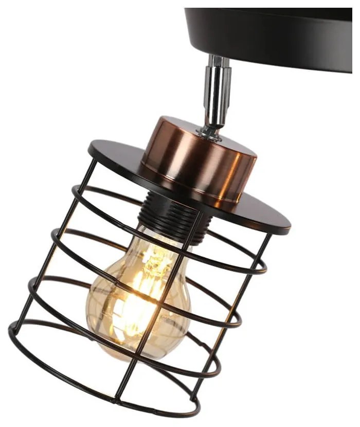 Plafoniera in metallo nero Glob - Candellux Lighting