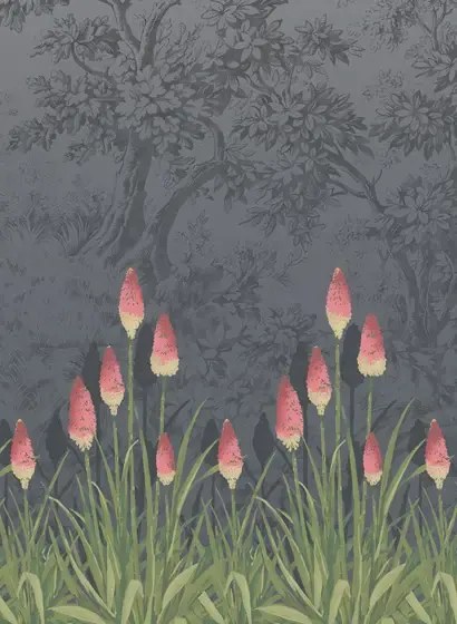 Little Greene Carta da parati Upper Brook Street - Minuit