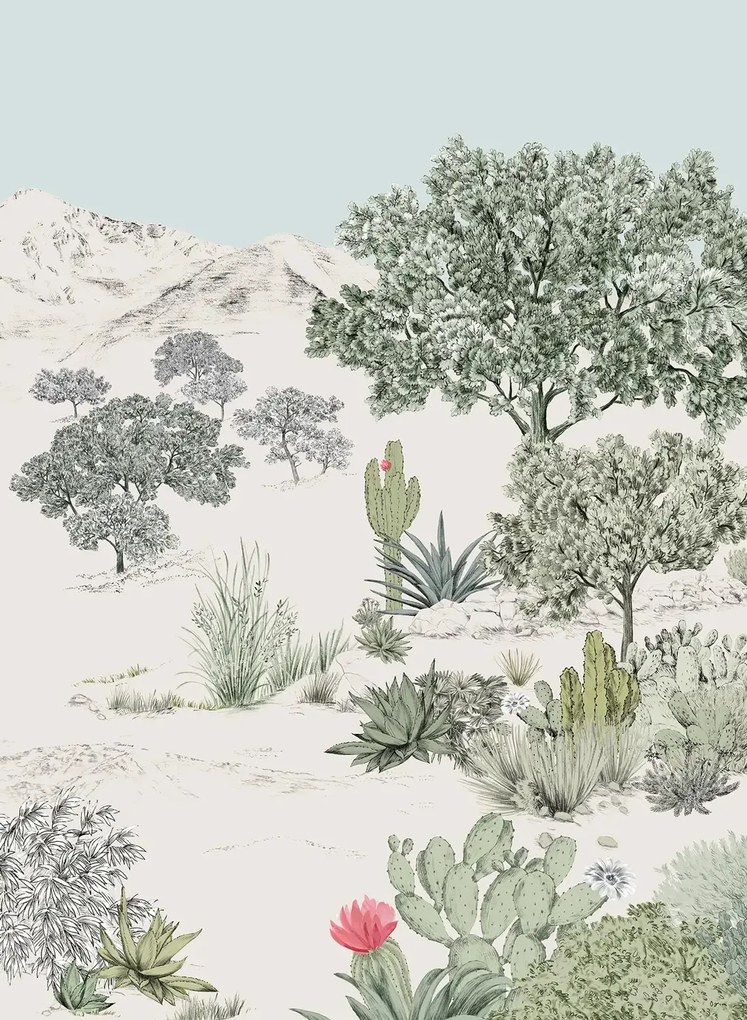 Isidore Leroy Wandbild Succulentes Pastel - Panel A
