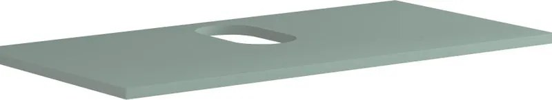 Top per lavabo appoggio Niwa L 90 x H 1.8 x P 46 cm laccato opaco verde timo truciolare