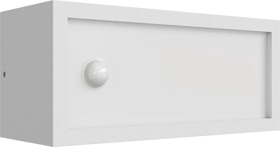 Applique con Sensore Movimento E27 IP65 FLUTE per esterno - Bianca