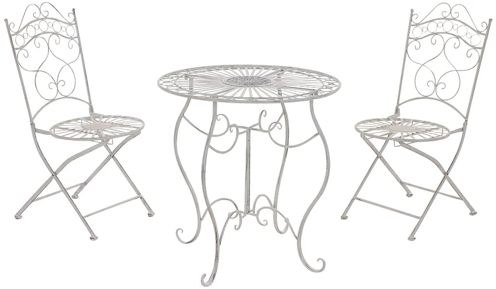 Set Da Giardino Indra: Eleganza E Design Nostalgico / Antik Weiß