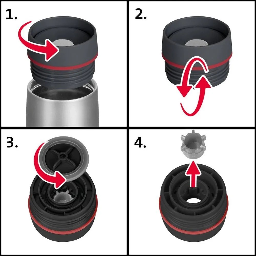 Tazza termica grigio chiaro 400 ml Viva - Westmark