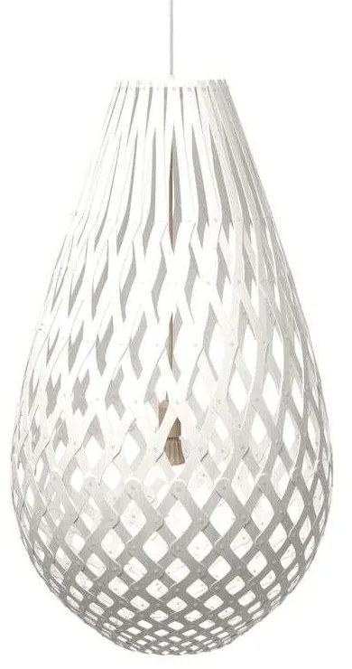 David Trubridge - Koura Lampada a Sospensione H100 Bianco 2 Lati David Trubridge