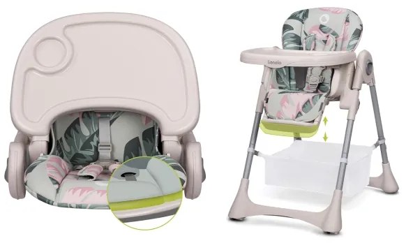 Lionelo - Seggiolina da pranzo per bambini ZANNA beige