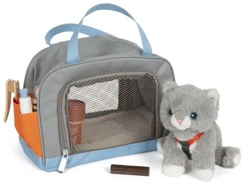 Small Foot - Peluche gatta con kit di cura