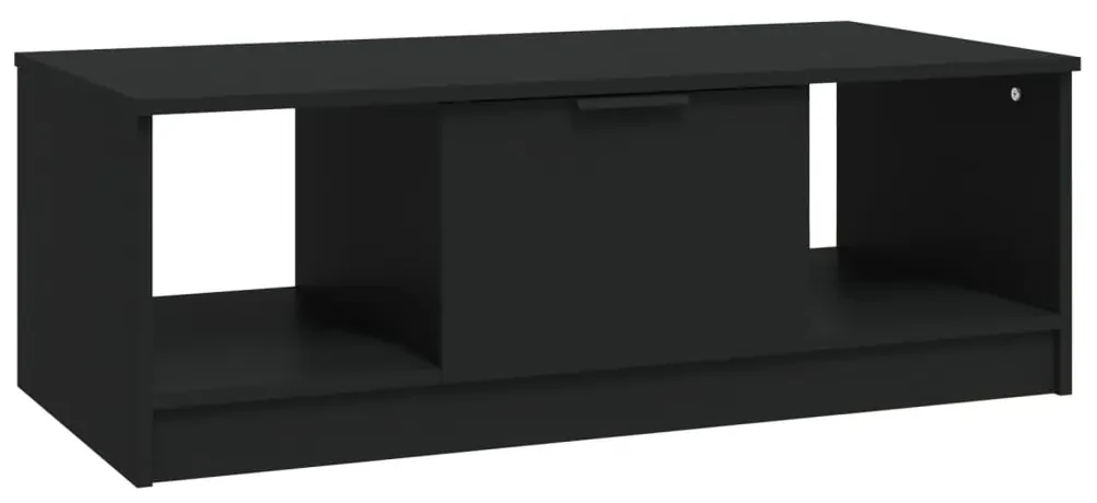 Tavolino nero 102x50x36 cm in MDF