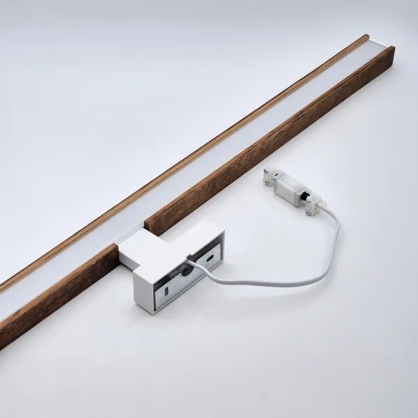 Brilagi-Illuminazione a LED per specchi da bagno WOODY MIRROR LED/15W/230V IP44 quercia/bianco