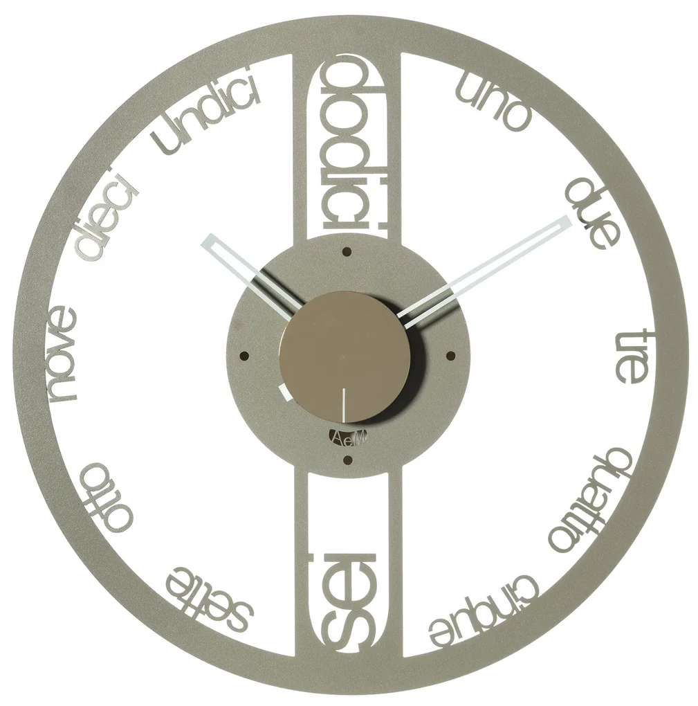Arti e Mestieri Orologio da parete modello Circolo piccolo d. 44 SABBIA