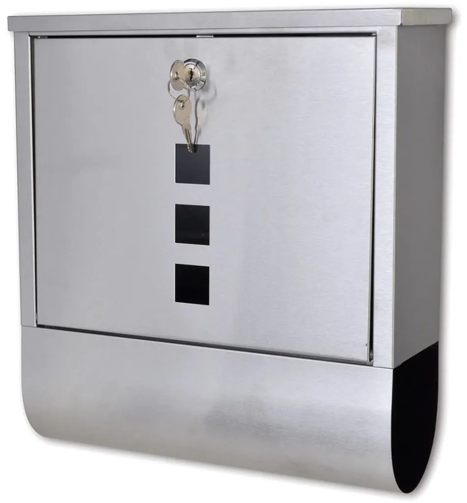 Casetta Della Posta İn Acciaio İnossidabile 31 X 10,5 X 33,5 Cm /