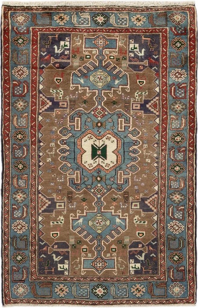 Shiraz Tappeto persiano 130x200 (Iran) Annodato A Mano