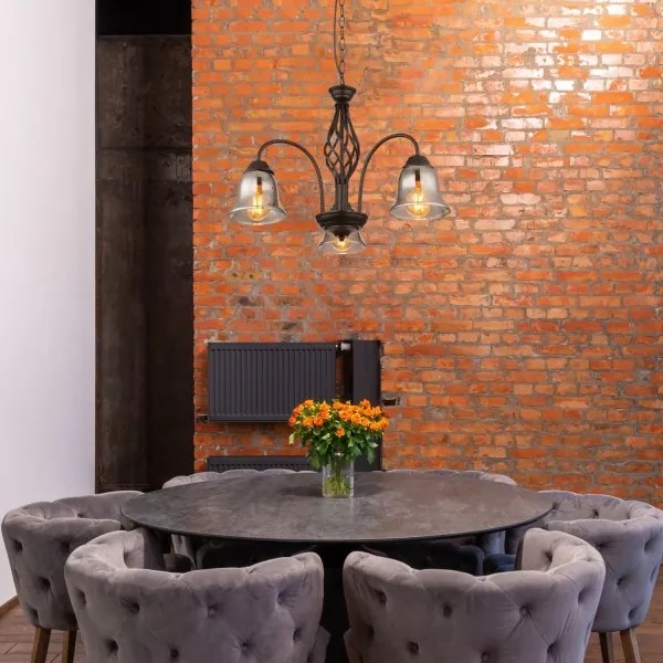 Globo 60298-3H - Lampadario a sospensione con catena GONNY 3xE27/60W/230V