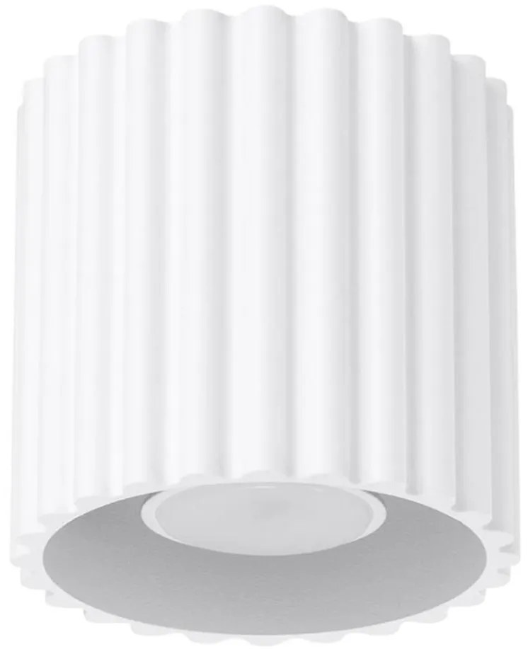 Sollux SL.1779 - Faretto AURA 1xGU10/10W/230V 10 cm bianco