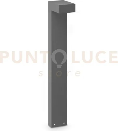 Sirio paletto led 3000k 13w 1100 lm ip65 h80cm antracite