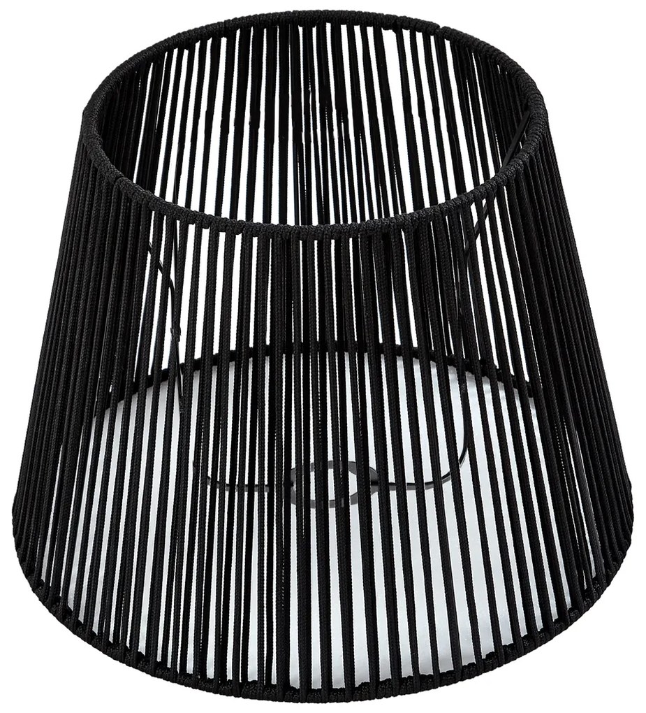 Paralume da esterno con corda nera IP54 40/28/30