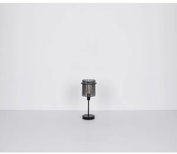 Globo 15698T - Lampada da tavolo GORLEY 1xE14/40W/230V diametro 15 cm nero