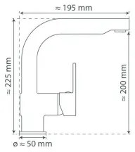 Schütte 79710 - Rubinetto per lavello LONDON con doccetta estraibile, finitura cromata lucida