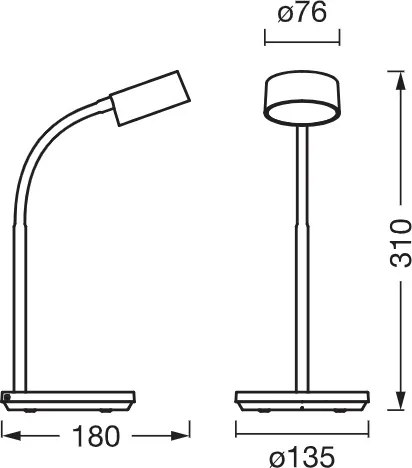 Osram - Lampada da tavolo dimmerabile a LED OFFICE LINE LED/4,8W/230V bianca
