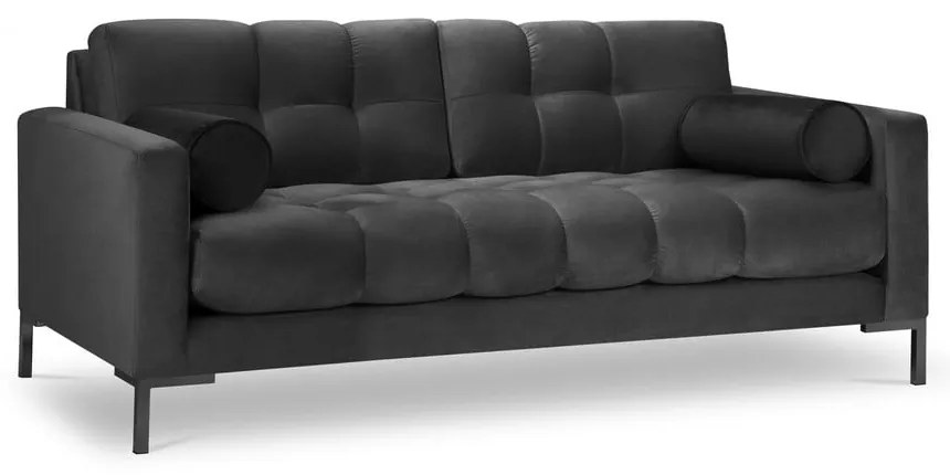 Divano in velluto grigio scuro Bali - Cosmopolitan Design