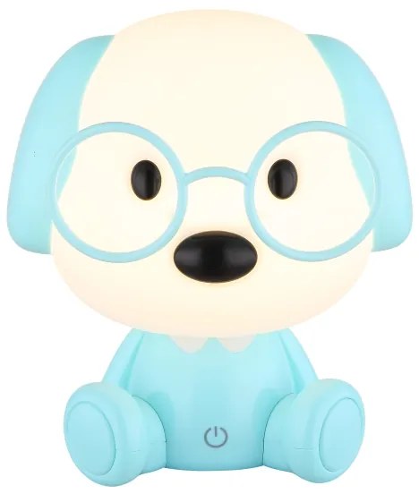 Globo 21761B - Lampada notturna LED ricaricabile PUPPY 1W/5V 500mAh blu