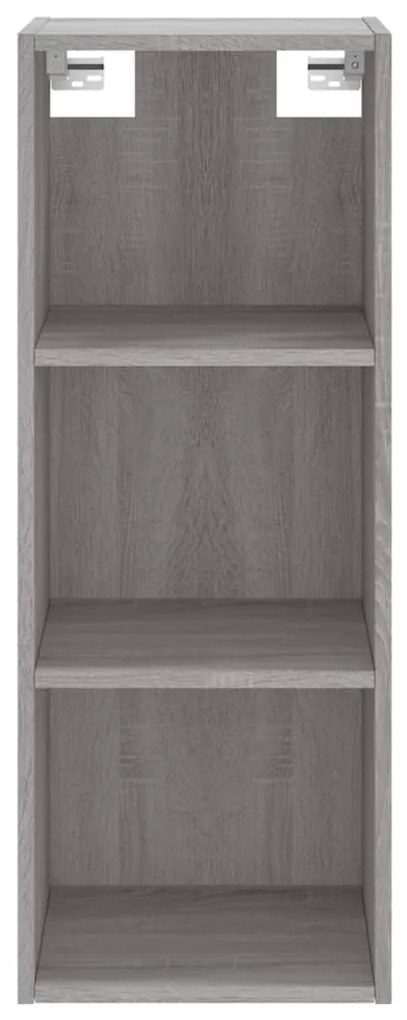 Credenza Grigio Sonoma 34,5x32,5x180 cm in Legno Multistrato