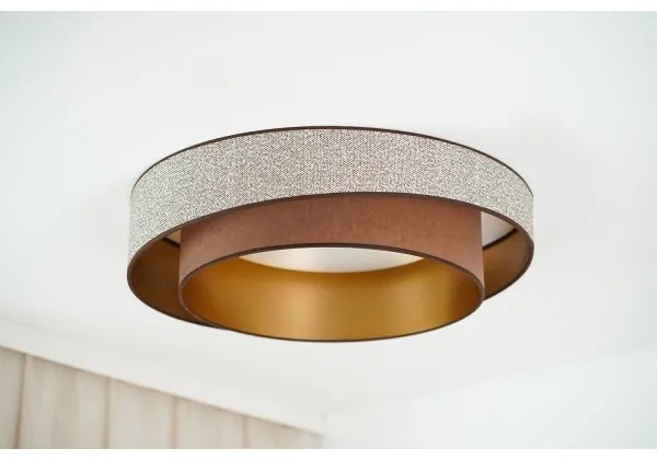 Brilagi - Plafoniera LED VEGAS SHINE LED/24W/230V diametro 60 cm marrone