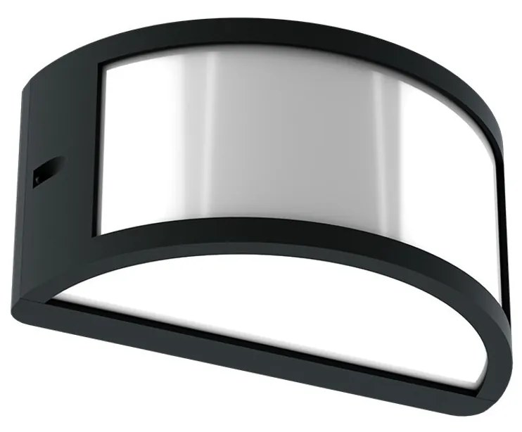 Applique Moon Design E27 Curva per Esterni IP65 - Nera