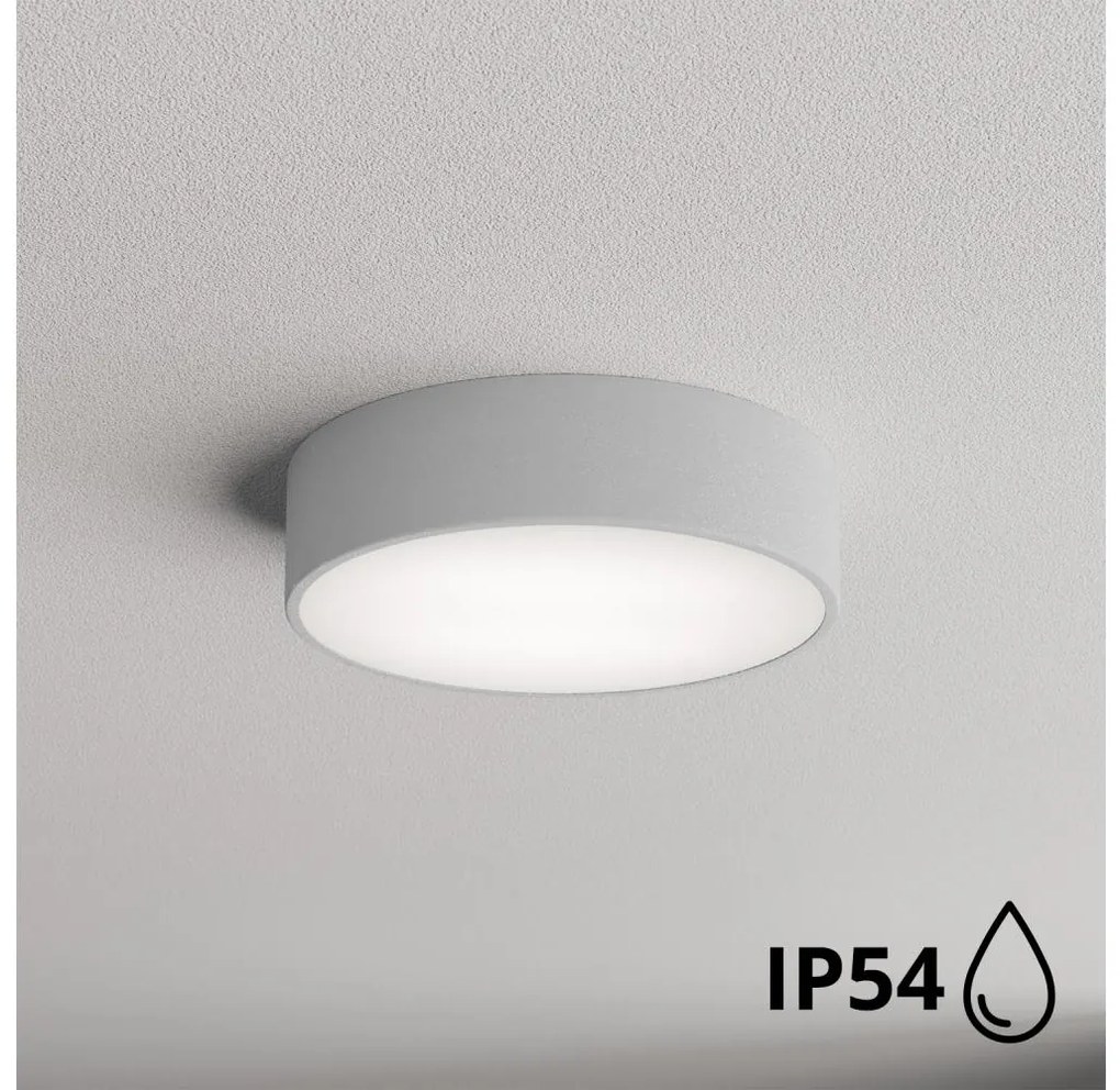 Brilagi - Plafoniera da bagno CLARE 2xE27/24W/230V diametro 30 cm IP54 grigio