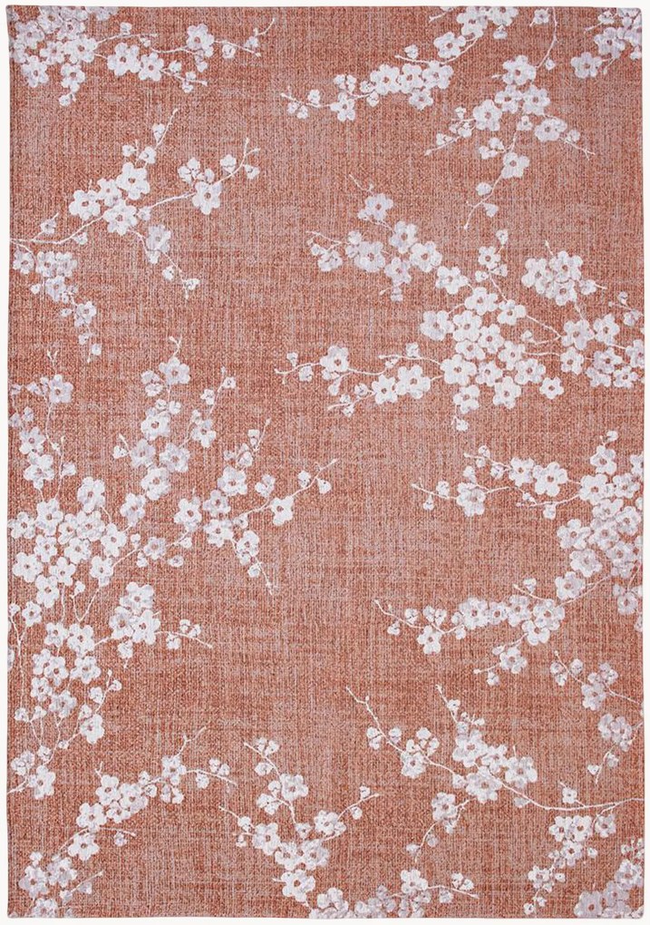Tappeto jacquard lavabile da interno-esterno Sakura