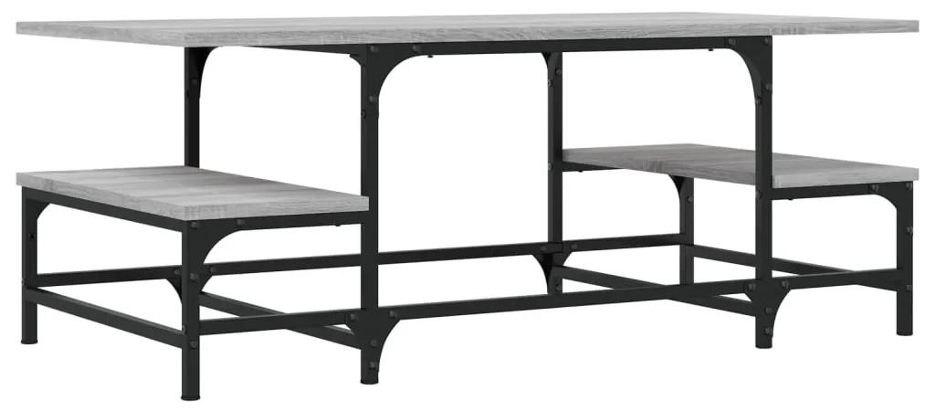 Tavolino salotto grigio sonoma 100x50,5x40 cm legno multistrato