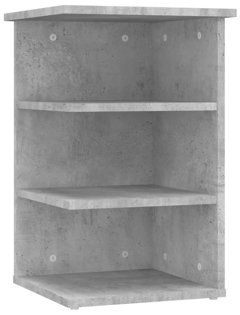 Credenza grigio cemento 35x35x55 cm in truciolato