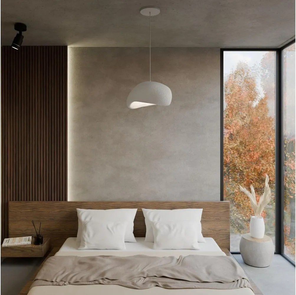 Brilagi - Lampada a sospensione con cavo WABI SABI 1xE27/40W/230V bianca