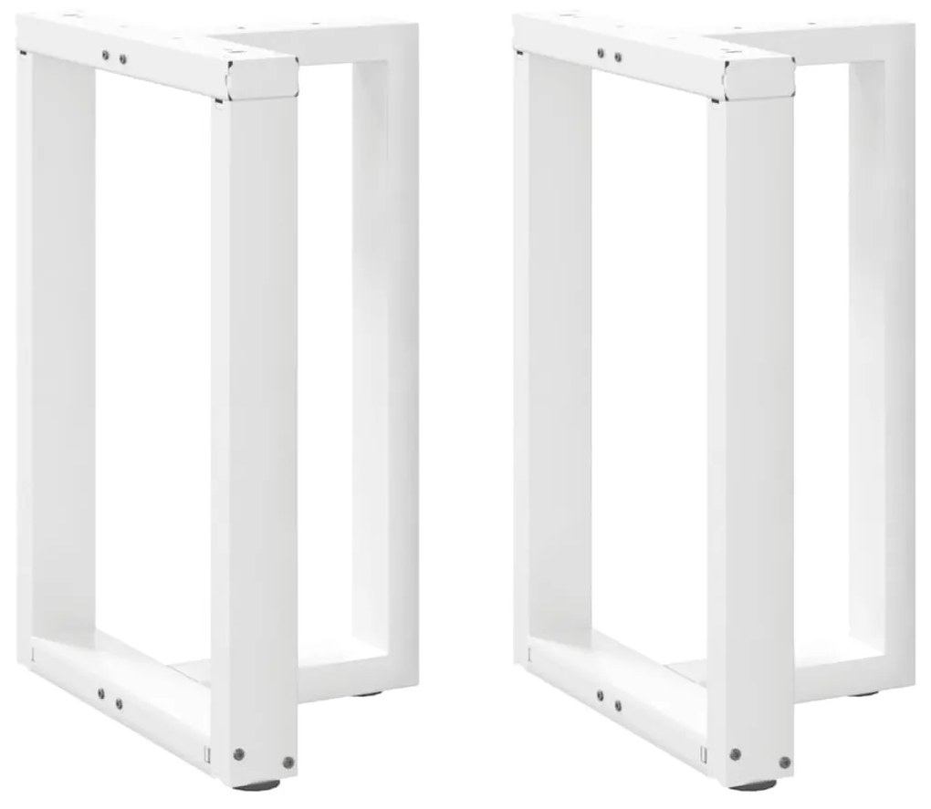 Gambe Tavolo Pranzo Forma T 2pz Bianco 50x35x(72-73)cm Acciaio /