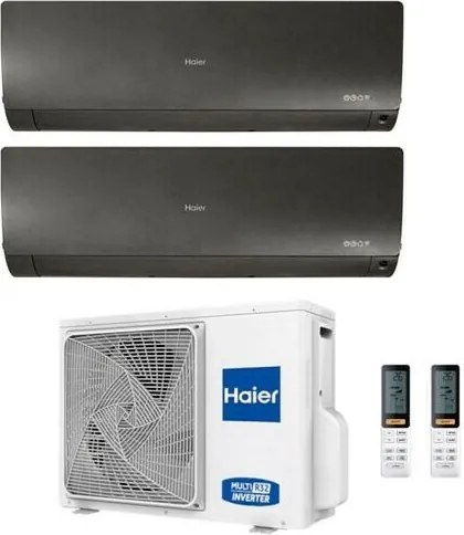 Climatizzatore Haier Dual Split Flexis Nero 7000+9000 2U50S2SM1FA R-32 a++/a+ 7+9