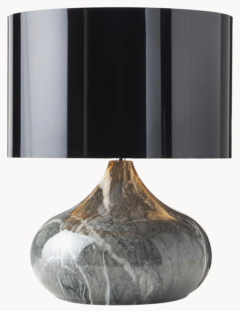 Lampada da tavolo con effetto marmo Mamo