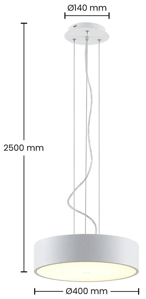 Arcchio Noabelle LED a sospensione, bianco, 40 cm