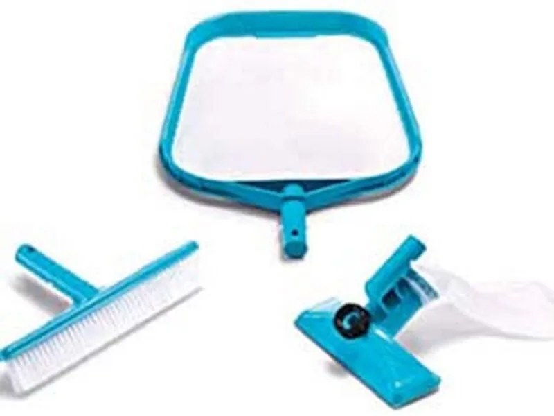 Intex - set di pulizia retina, spazzola e vacuum - peso KG.0,85 (29056)